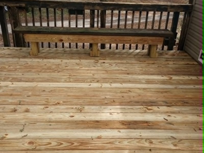 Finished wraparound deck