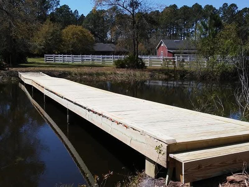 Waterfront dock build