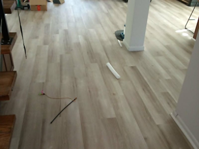 Wood-look flooring install