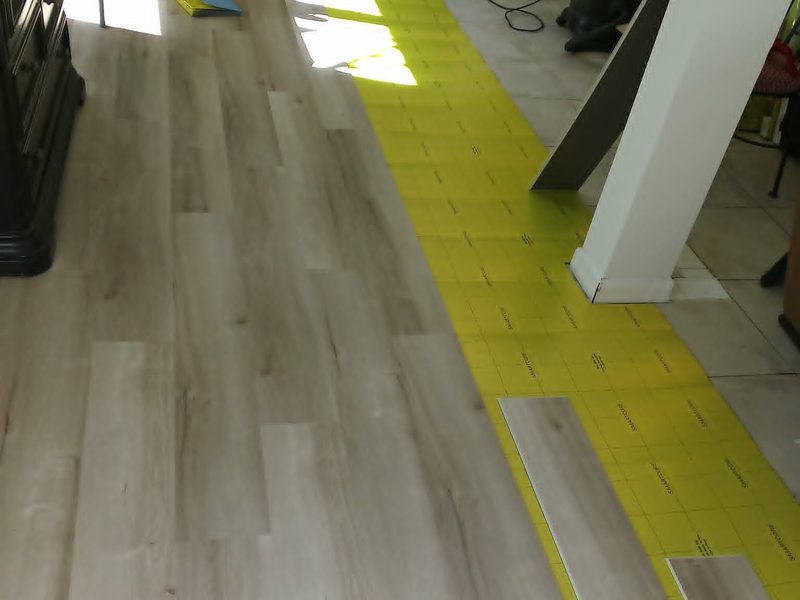 Vinyl plank flooring install