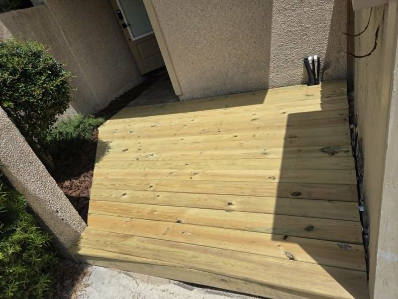 Deck and walkway build